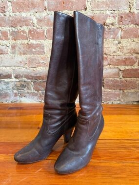 The Frye Company Women’s Tall Brown Leather Heeled Boots size 7